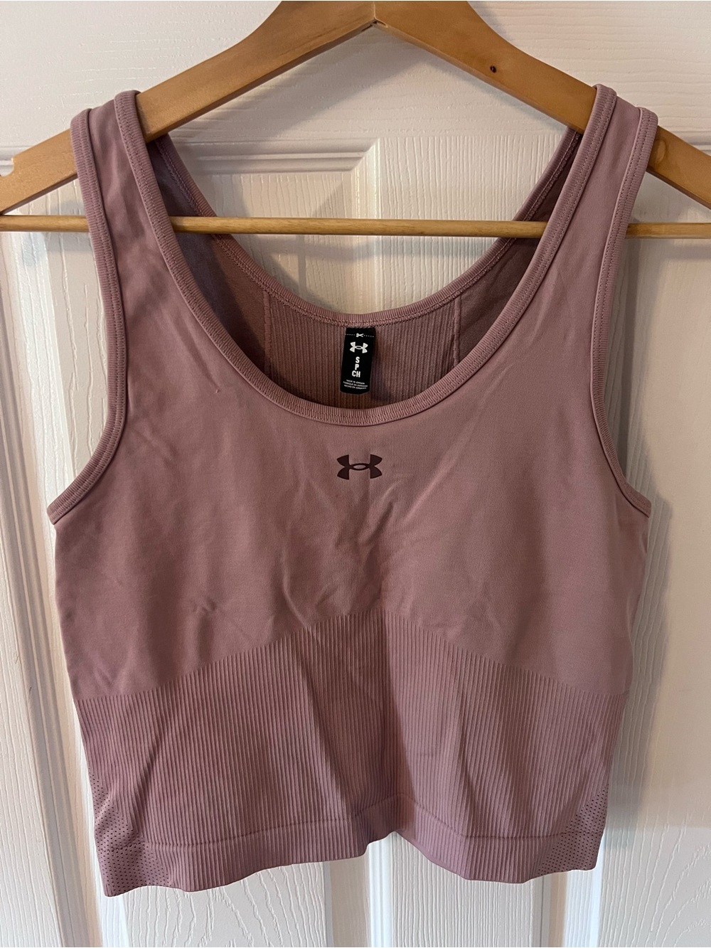 Under Armour Mauve Pink Seamless Sports Bra Tank